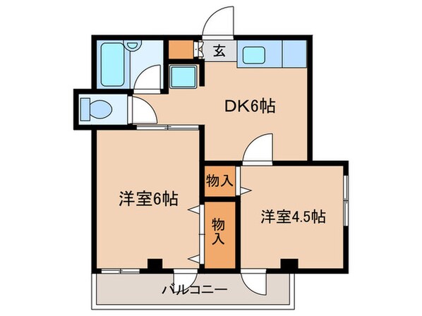 フラット小杉の物件間取画像